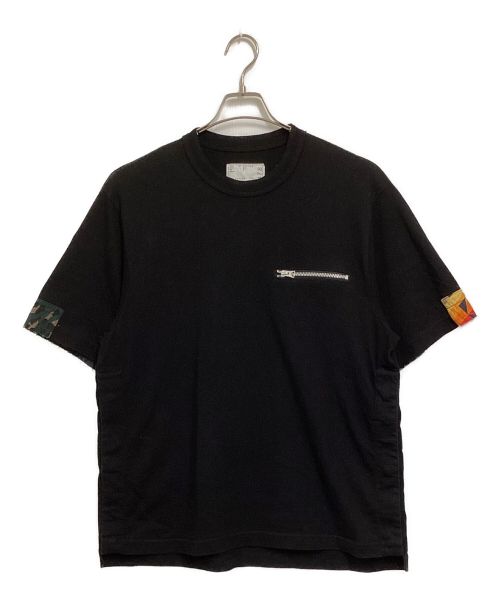 sacai（サカイ）sacai (サカイ) PENDLETON (ペンドルトン) Archive Print Mix T-Shirt ブラック サイズ:2の古着・服飾アイテム