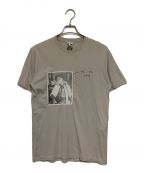 LOEWEロエベ）の古着「ポートレート プリントパッチワーク アナグラムロゴ刺繍Tシャツ」｜グレー
