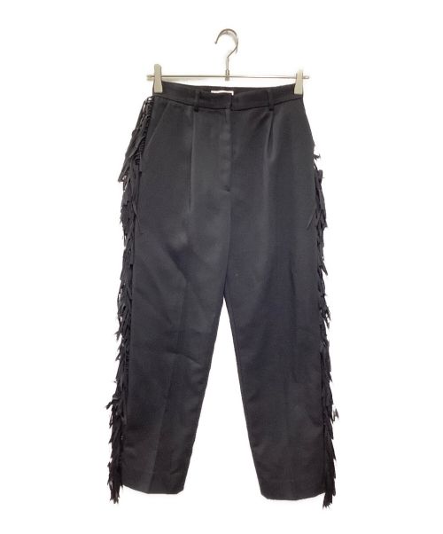 CLANE（クラネ）CLANE (クラネ) FRINGE TAPERED PANTS ブラック サイズ:1の古着・服飾アイテム