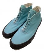 HOMME PLISSE ISSEY MIYAKE×WAKOUWAオムプリッセ イッセイ ミヤケ×ワクワ）の古着「CANVAS DECK SHOES-HI」｜ブルー