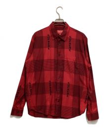 SUPREME（シュプリーム）の古着「Logo Plaid Shirt」｜レッド