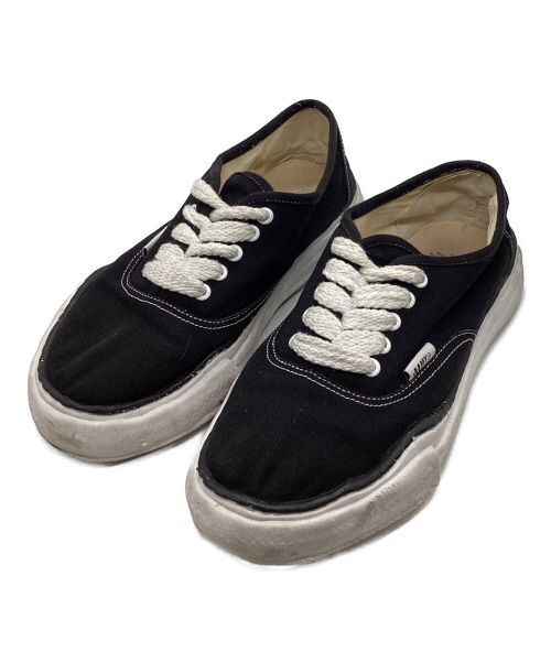 Maison MIHARA YASUHIRO（メゾン ミハラ ヤスヒロ）Maison MIHARA YASUHIRO (メゾン ミハラ ヤスヒロ) Black Canvas Low Top Sneaker ブラック サイズ:42の古着・服飾アイテム