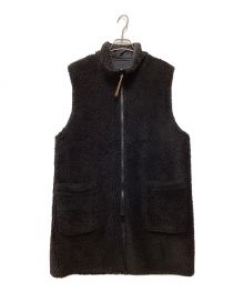 ARMEN（アーメン）の古着「FLEECE ZIP-UP REVERSIBLE HIGH NECK VEST」｜ブラック