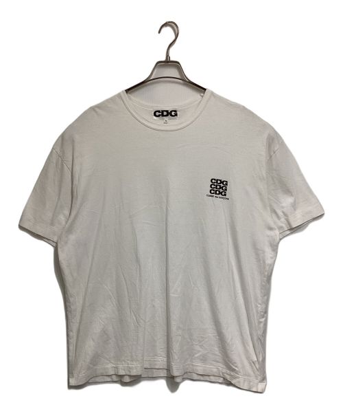 CDG（シーディージー）CDG (シーディージー) プリントTシャツ ホワイト サイズ:Mの古着・服飾アイテム