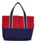 L.L.Bean (エルエルビーン) BEAMS (ビームス) Deep Bottom Deluxe Boat and Tote ネイビー×レッド：7800円