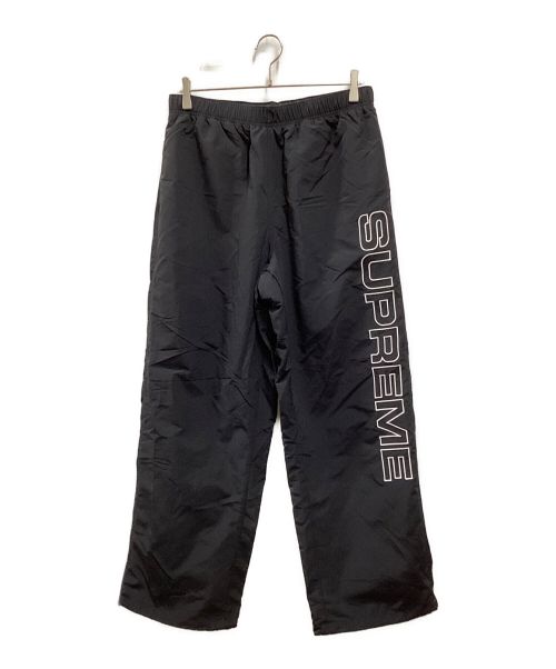 SUPREME（シュプリーム）SUPREME (シュプリーム) Spellout Embroidered Track Pant ブラック サイズ:Lの古着・服飾アイテム