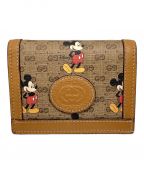 GUCCI×DISNEYグッチ×ディズニー）の古着「コンパクトウォレット」｜ブラウン