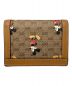 GUCCI (グッチ) DISNEY (ディズニー) コンパクトウォレット ブラウン：22000円