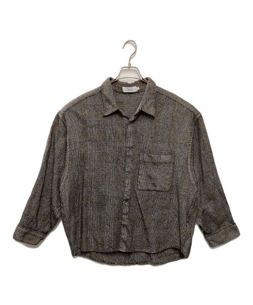 Graphpaper（グラフペーパー）Graphpaper (グラフペーパー) GLENCHECK WOOL L/S BOX SHIRT グレー サイズ:Freeの古着・服飾アイテム