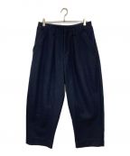 Name.ネーム）の古着「MELTON WIDE PANTS」｜ネイビー