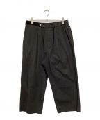 Graphpaperグラフペーパー）の古着「Stretch Typewriter Wide Chef Pants」｜ブラック