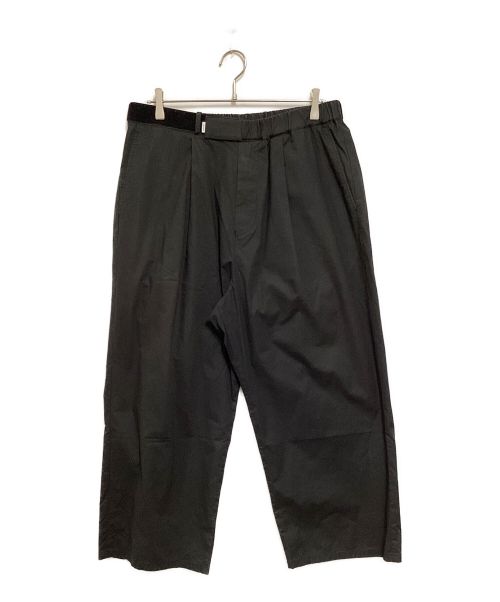 Graphpaper（グラフペーパー）Graphpaper (グラフペーパー) Stretch Typewriter Wide Chef Pants ブラック サイズ:Freeの古着・服飾アイテム