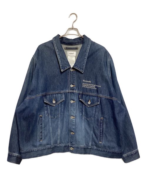 doublet（ダブレット）doublet (ダブレット) MARIONETTE SILK DENIM JACKET インディゴ サイズ:Sの古着・服飾アイテム