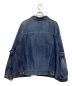 doublet (ダブレット) MARIONETTE SILK DENIM JACKET インディゴ サイズ:S：19000円