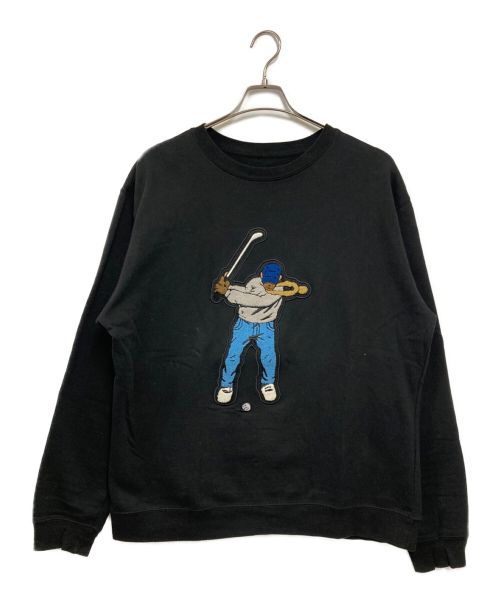 Eastside Golf（イーストサイド ゴルフ）Eastside Golf (イーストサイド ゴルフ) Core Crew Neck Sweatshirt ブラック サイズ:Lの古着・服飾アイテム