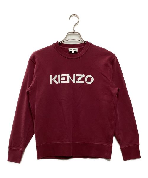 KENZO（ケンゾー）KENZO (ケンゾー) クルーネックロゴスウェット レッド サイズ:Mの古着・服飾アイテム