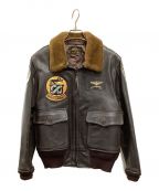 BUZZ RICKSON'Sバズリクソンズ）の古着「U.S. NAVY MARINE CORPS JACKET,FLTING,INTERMEDIATE Type G-1」｜ブラウン