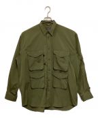 DAIWA PIER39ダイワ ピア39）の古着「MULCH POCKET FIELD SHIRTS」｜オリーブ