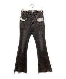 AMAIL（アマイル）の古着「Comfortable flare denim」｜ブラック