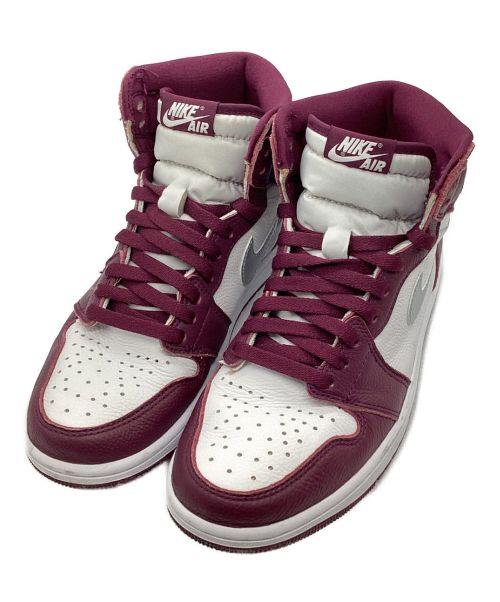 NIKE（ナイキ）NIKE (ナイキ) AIR JORDAN 1 RETRO HIGH OG ボルドー×ホワイト サイズ:US8の古着・服飾アイテム