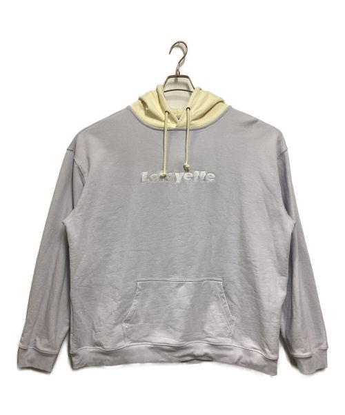 LFYT（エルエフワイティー）LFYT (エルエフワイティー) Lafayette LOGO 2TONE HOODIE ライトブルー サイズ:XXLの古着・服飾アイテム