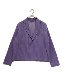 HOMME PLISSE ISSEY MIYAKE（オムプリッセ イッセイ ミヤケ）の古着「TAILORED PLEATS 2 JACKET」｜パープル