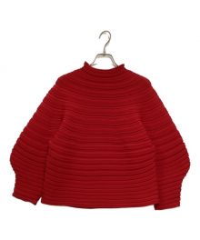 PLEATS PLEASE（プリーツプリーズ）の古着「MUSHROOM KNIT」｜レッド