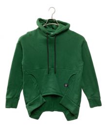 UN3D.（アンスリード）の古着「HEM CUT HOODIE」｜グリーン