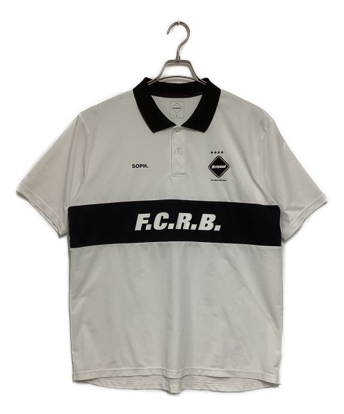 F.C.R.B.（エフシーアールビー）F.C.R.B. (エフシーアールビー) S/S PANEL POLO ホワイト×ブラック サイズ:XLの古着・服飾アイテム