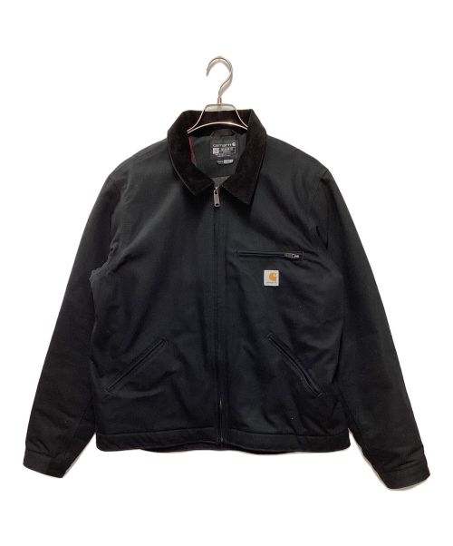 CarHartt（カーハート）CarHartt (カーハート) DUCK DETROIT JACKET BLANKET LINED ブラック サイズ:Lの古着・服飾アイテム