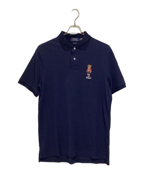 POLO RALPH LAUREN（ポロ・ラルフローレン）POLO RALPH LAUREN (ポロ・ラルフローレン) ポロベアポロシャツ ネイビー サイズ:Mの古着・服飾アイテム