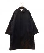 YOKEヨーク）の古着「JACQUARD BAL COLLAR COAT」｜ネイビー