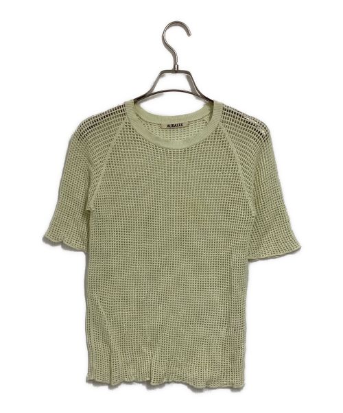 AURALEE（オーラリー）AURALEE (オーラリー) SUPER HARD TWIST LINEN MESH KNIT TEE アイボリー サイズ:1の古着・服飾アイテム