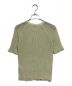 AURALEE (オーラリー) SUPER HARD TWIST LINEN MESH KNIT TEE アイボリー サイズ:1：5000円