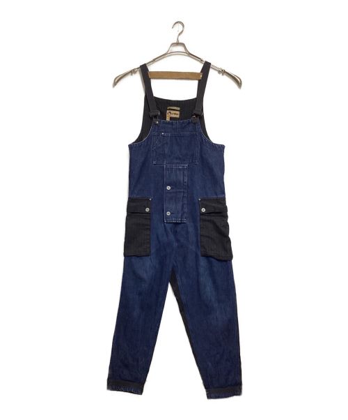 NIGEL CABOURN LYBRO（ナイジェルケーボン ライブロ）NIGEL CABOURN LYBRO (ナイジェルケーボン ライブロ) LYBRO NAVAL DUNGAREE SPLIT インディゴ サイズ:44の古着・服飾アイテム