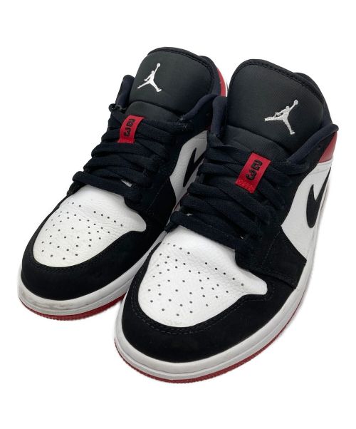 NIKE（ナイキ）NIKE (ナイキ) AIR JORDAN 1 LOW BLACK TOE レッド×ブラック サイズ:US8の古着・服飾アイテム