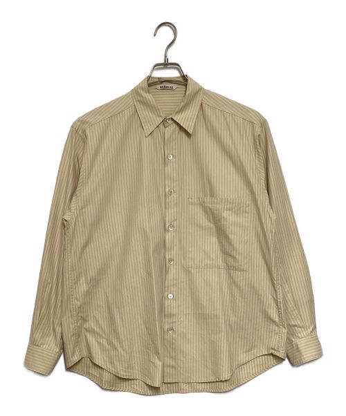 AURALEE（オーラリー）AURALEE (オーラリー) WASHED FINX TWILL BIG SHIRTS ベージュ サイズ:1の古着・服飾アイテム