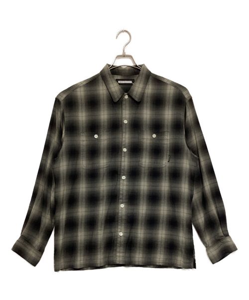 NEIGHBORHOOD（ネイバーフッド）NEIGHBORHOOD (ネイバーフッド) CR CHECK/CR-SHIRT ブラック×グレー サイズ:Lの古着・服飾アイテム