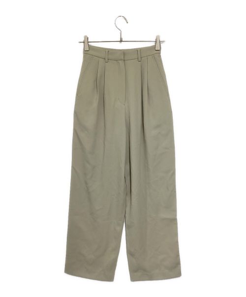 CLANE（クラネ）CLANE (クラネ) BASIC TUCK PANTS (ベーシック タック パンツ) グレージュ 未使用品の古着・服飾アイテム