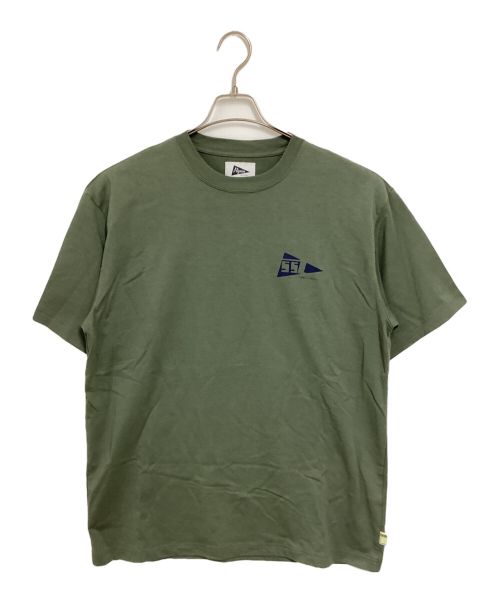 Pilgrim Surf+Supply（ピルグリム サーフサプライ）Pilgrim Surf+Supply (ピルグリム サーフサプライ) SSZ (エスエスズィー) 半袖Tシャツ カーキ サイズ:Lの古着・服飾アイテム