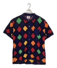 son of the cheese（（サノバチーズ））の古着「Stained glass knit」｜ネイビー