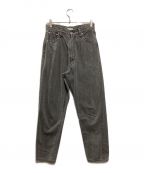 lenoリノ）の古着「LUCY HIGH WAIST TAPERED JEANS」｜グレー