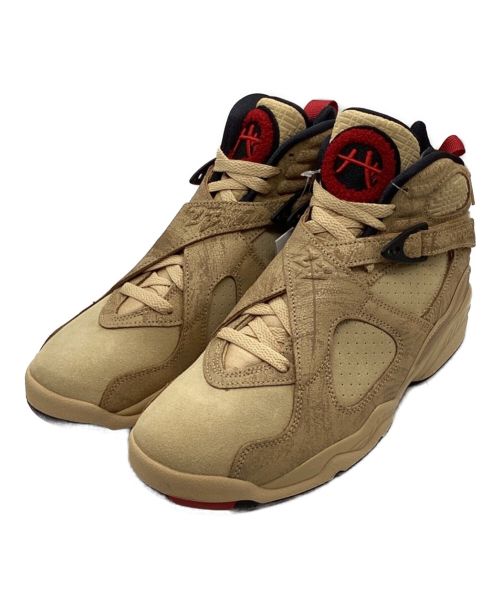 NIKE（ナイキ）NIKE (ナイキ) Rui Hachimura (八村塁) AIR JORDAN 8 RETRO SE RUI ベージュ サイズ:US7 未使用品の古着・服飾アイテム