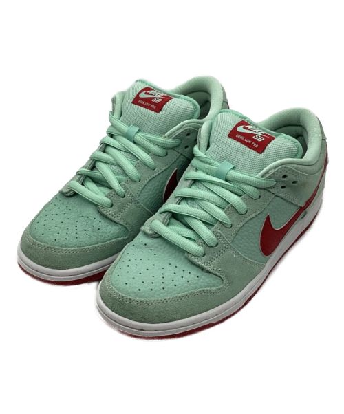 NIKE SB（ナイキエスビー）NIKE SB (ナイキエスビー) DUNK LOW PRO SB MIDIUM MINT/GYM RED グリーン×レッド サイズ:US8の古着・服飾アイテム