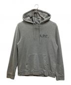 A.P.C.アーペーセー）の古着「ロゴプルオーバーパーカー」｜グレー