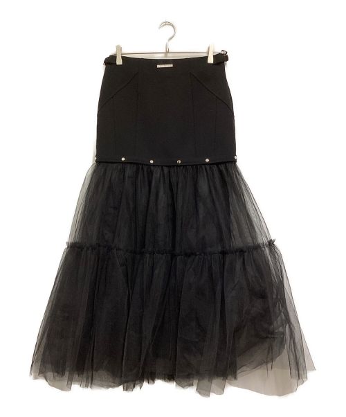 PRANK PROJECT（プランクプロジェクト）PRANK PROJECT (プランクプロジェクト) Metal Dot Tulle Skirt ブラック サイズ:38の古着・服飾アイテム