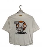 Hysteric Glamourヒステリックグラマー）の古着「BEAR HELLO AGAIN オーバーサイズTシャツ」｜ホワイト