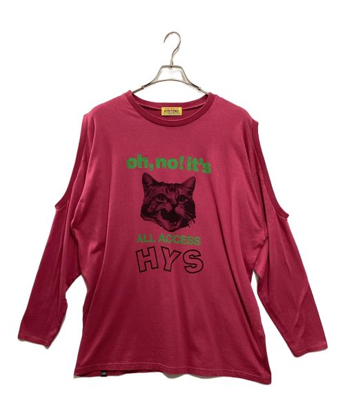 Hysteric Glamour（ヒステリックグラマー）Hysteric Glamour (ヒステリックグラマー) OH,NO!ITS オーバーサイズTシャツ ピンク サイズ:FREEの古着・服飾アイテム