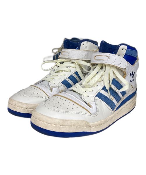 adidas（アディダス）adidas (アディダス) FORUM 84 HIGH BLUE THREAD ホワイト×ブルー サイズ:26.5の古着・服飾アイテム