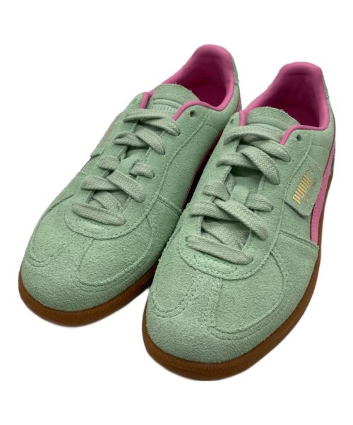 PUMA（プーマ）PUMA (プーマ) PALERMO FRESH MINT-FAST PINK グリーン×ピンク サイズ:US6の古着・服飾アイテム